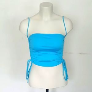 Fashion Nova Blue Crop Top